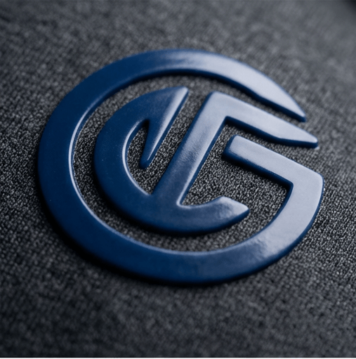 Premium custom printing detail with durable silicone or raised print finish